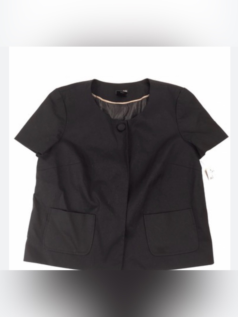 0164 East 5th Black Short Sleeve Blazer Jacket